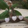 Rozenkwarts hart knuffelsteen – natuurlijke edelsteen voor liefde, zelfzorg en emotionele heling – spirituele steen voor hartchakra