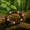 armband amethist, tijgeroog, zonnesteen
