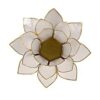 Sfeerlicht Lotus naturel met goudrand