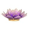 Sfeerlicht Lotus violet met goudrand