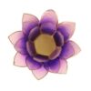 Sfeerlicht Lotus violet met goudrand