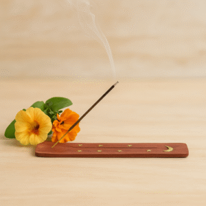 wierookplankje met maan en sterren